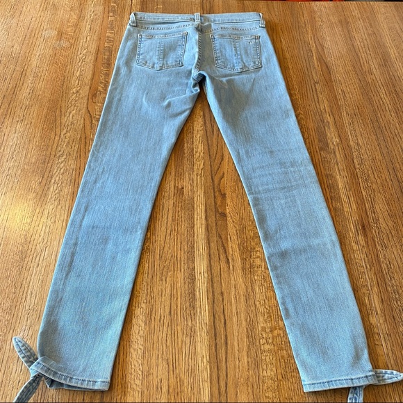 Rag & Bone Stevie Jeans in Bryn with Ankle Tie Detailing Size 25 - Picture 9 of 9